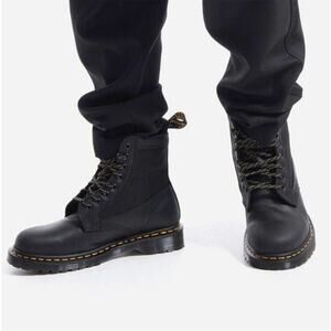 NEW Dr Martens 1460 Panel Black Leather Boots